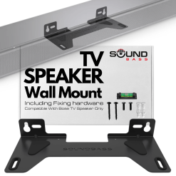 TV SPEAKER Soundbar Wall Mount Bracket, Black [Compatible With Bose TV Speaker Only]