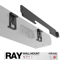 RAY Soundbar Wall Mount Bracket, Black
