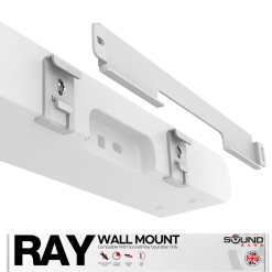 RAY Soundbar Wall Mount Bracket, White