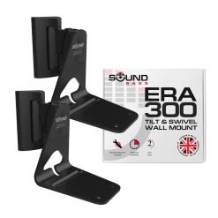 ERA 300 Wall Mount Bracket, Tilt and Swivel, Black - Twin Pack